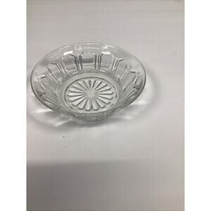Heisey Glass Company Pressed Glass Bowl Candy Nut Dish In A Flute Pattern